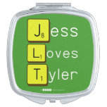 Jess
 Loves
 Tyler  Compact Mirror