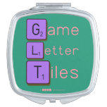 Game
 Letter
 Tiles  Compact Mirror