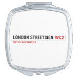 london streetsign  Compact Mirror