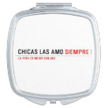 Chicas las amo  Compact Mirror