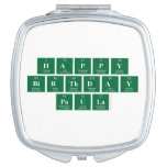 Happy
 Birthday
 Paula  Compact Mirror