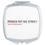 Kgauza Key Gee Street  Compact Mirror