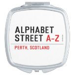 Alphabet  Street  Compact Mirror