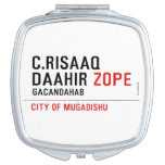 C.risaaq daahir  Compact Mirror