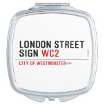 LONDON STREET SIGN  Compact Mirror