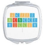 Happy
 birthday
 Willow
   Compact Mirror