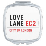 Love lane  Compact Mirror