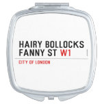 hairy bollocks fanny st  Compact Mirror