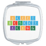 happy 
 birthday
 kennedy  Compact Mirror