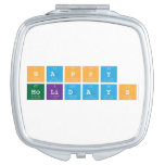 Happy 
 Holidays   Compact Mirror