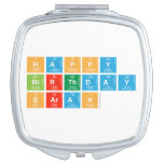 Happy
 Birthday
 Sarah  Compact Mirror
