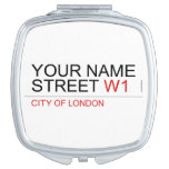 Your Name Street  Compact Mirror