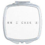nipu i love u  Compact Mirror
