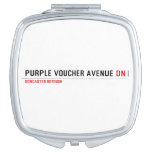 purple voucher avenue  Compact Mirror