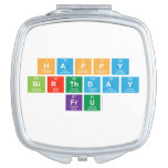 Happy 
 Birthday
 FrU  Compact Mirror
