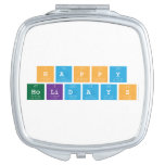 Happy 
 Holidays   Compact Mirror