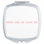 keep calm and love me  Compact Mirror