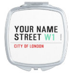 Your Name Street  Compact Mirror