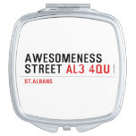 awesomeness street  Compact Mirror
