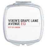 Vixen's Grape Lane  Avenue  Compact Mirror