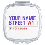 Your Name Street  Compact Mirror