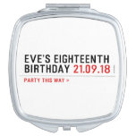 Eve’s Eighteenth  Birthday  Compact Mirror