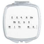 Change 
 Begins 
 With Me  Compact Mirror