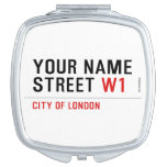 Your Name Street  Compact Mirror