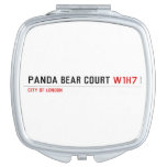 PANDA BEAR COURT  Compact Mirror