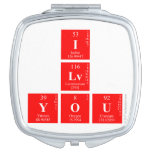 I
 Lv
 you  Compact Mirror