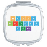 Happy
 Birthday
 Muna  Compact Mirror