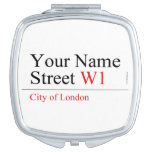 Your Name Street  Compact Mirror