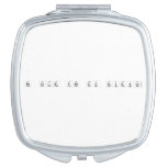 Be calm and do science  Compact Mirror