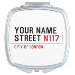 Your Name Street  Compact Mirror