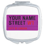 Your Name Street  Compact Mirror