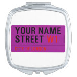 Your Name Street  Compact Mirror