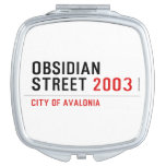 Obsidian Street  Compact Mirror