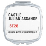 CASTLE  JULIAN ASSANGE    Compact Mirror