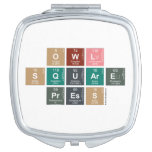 Owl
 Square
 Press  Compact Mirror