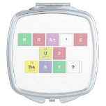 what's 
 up
 baby?  Compact Mirror