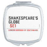 Shakespeare's globe   Compact Mirror