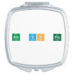am vs pm  Compact Mirror
