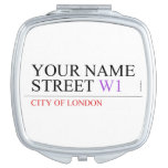 Your Name Street  Compact Mirror
