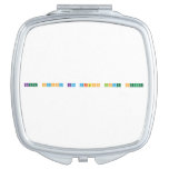 free happy life vision love peace  Compact Mirror