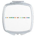 What elements are in your name? 
   Compact Mirror