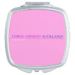 coral cresent  Compact Mirror