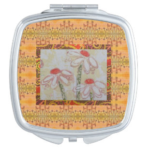 Compact Mirror - Coneflowers