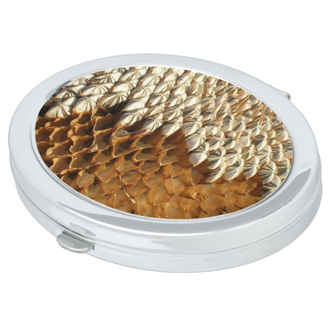 Compact Mirror - Sunflower Seeds (Turned)