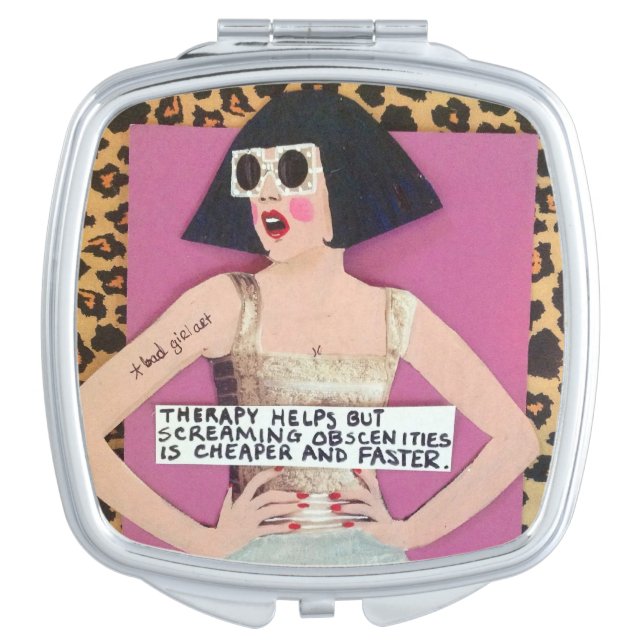 Compact mirror – therapy helps but screaming as so (Front)