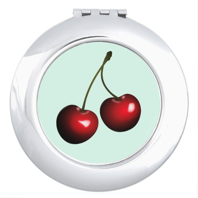 Compact Mirror with Cherries (Front)